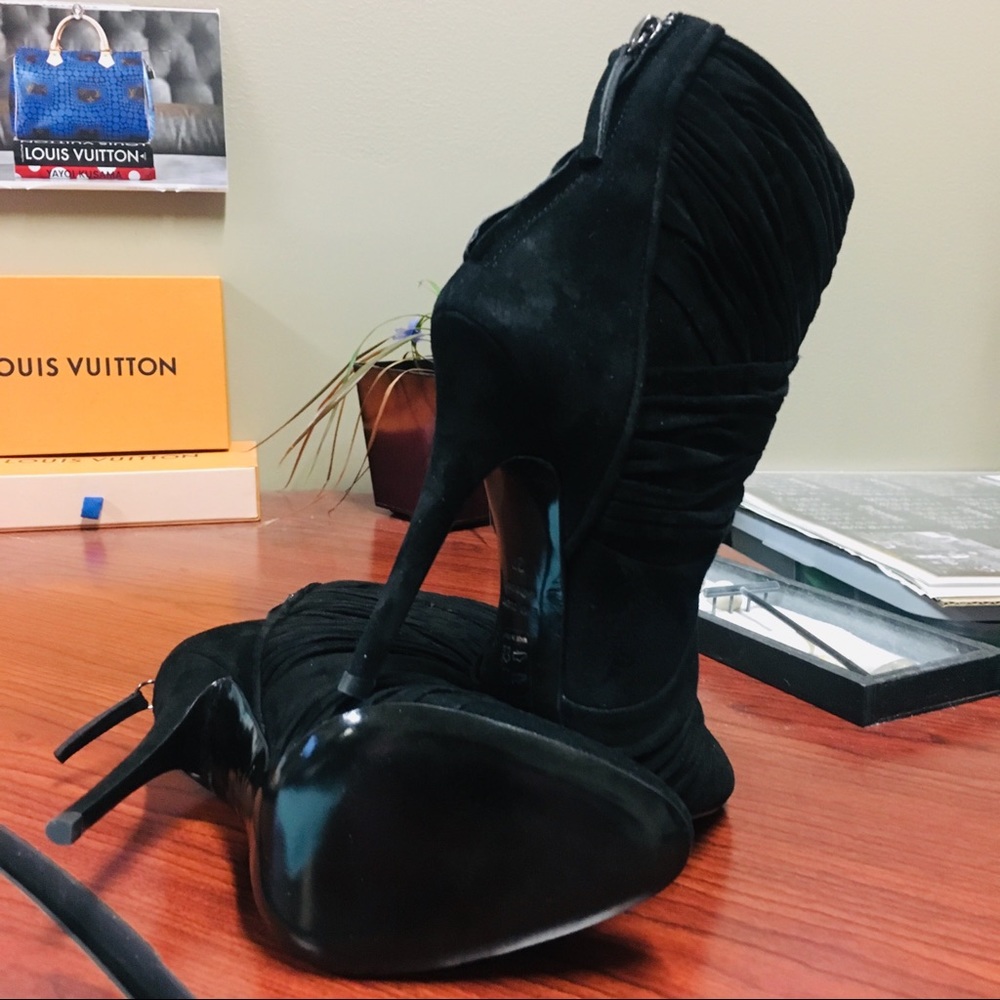 BALMAIN x GIUSEPPE ZANOTTI SUEDE BOOTIES - Picture 8 of 8